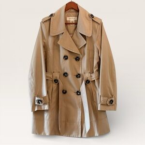 JONES NEW YORK Double Breasted Belted 3/4 Length Womens Classic Trench Coat | XL